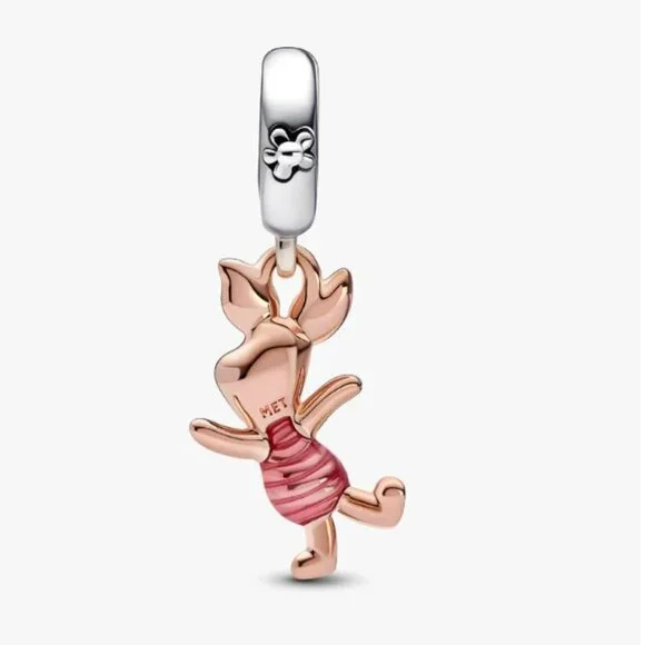NEW Pandora Disney Winnie the Pooh Piglet Dangle Charm - Picture 2 of 3